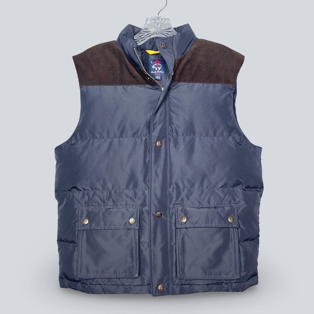 Brooks Brothers Navy and Brown Vest
